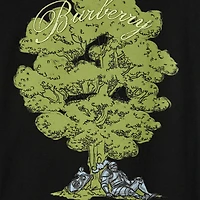 Sleeping Knight Cotton T-shirt in Black - Men | Burberry® Official