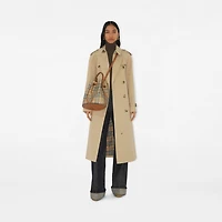 Small Check Bucket Bag in Archive beige/briar brown - Women | Burberry® Official