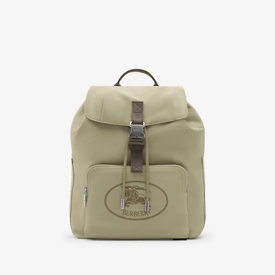 Orkney Flap Backpack in Light hunter - Men, Nylon, Technical | Burberry® Official