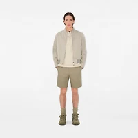 Cotton Chino Shorts in Skylark - Men | Burberry® Official