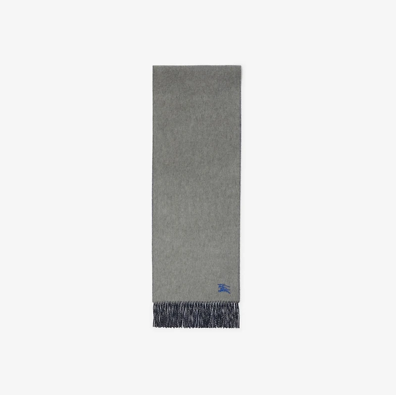 Reversible Cashmere Scarf in Grey/navy | Burberry® Official