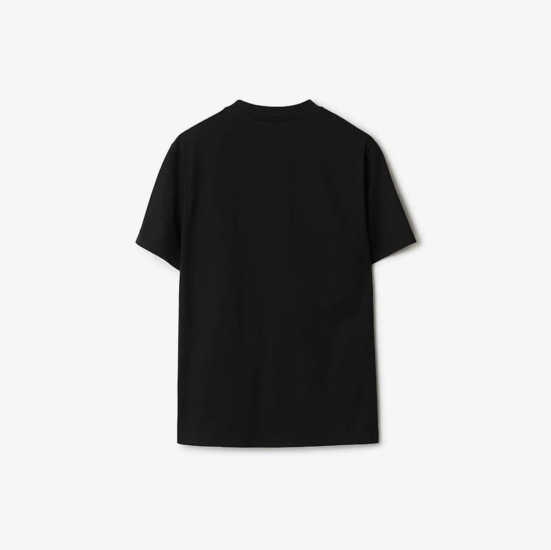 Cotton T-shirt in Black - Men | Burberry® Official