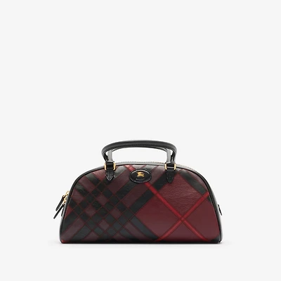 Medium Highlands Bowling Bag​ in Fig purple - Women | Burberry® Official