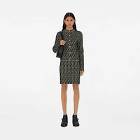 B Charm Wool Blend Skirt in Black - Women | Burberry® Official