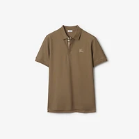 Cotton Polo Shirt in Clay brown - Men | Burberry® Official