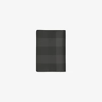 Check Folding Card Case in Charcoal grey - Men, Technical, Cotton | Burberry® Official