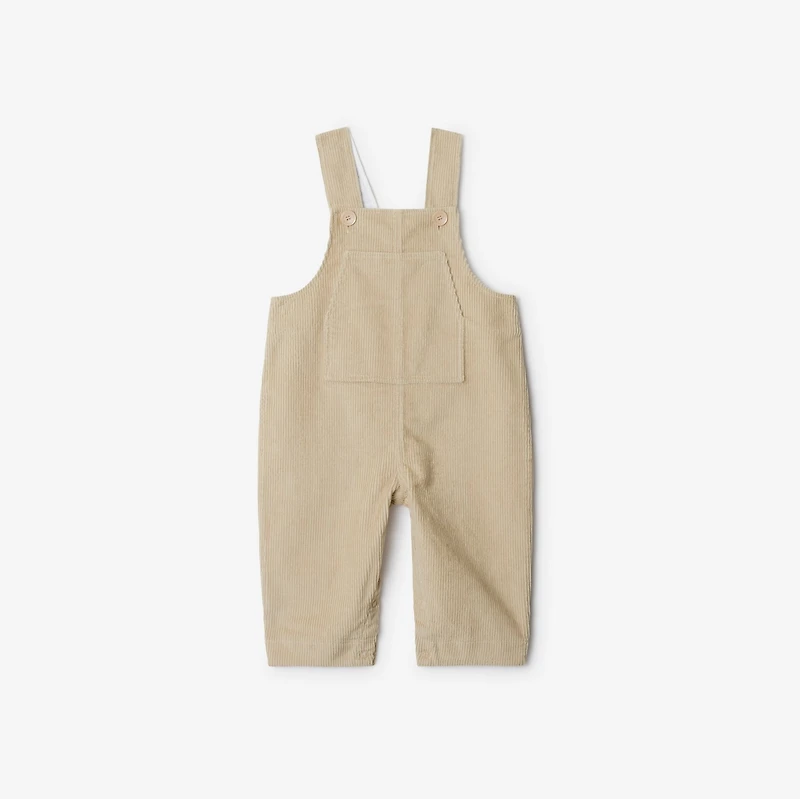 Cotton Three-piece Baby Gift Set in Pale stone - Children | Burberry® Official