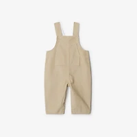 Cotton Three-piece Baby Gift Set in Pale stone - Children | Burberry® Official