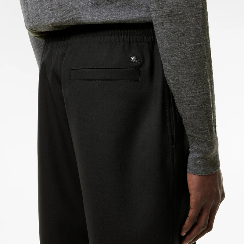 Wool Track Pants in Black - Men | Burberry® Official