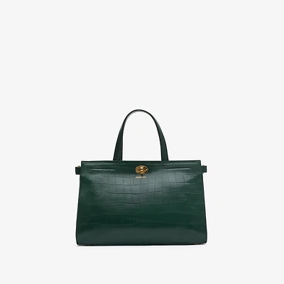 Small Cotswolds Tote in Ivy green - Women | Burberry® Official