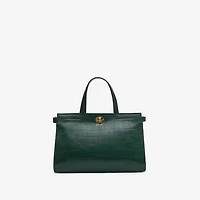Small Cotswolds Tote in Ivy green - Women | Burberry® Official