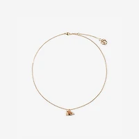 Fox Charm Necklace​ in Gold/red/silver/clear - Women | Burberry® Official