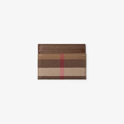 Check Card Case in Earth - Women | Burberry® Official