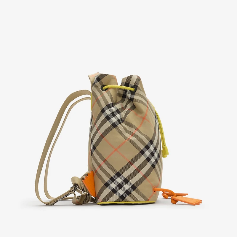 Duck Check Backpack in Sand beige - Children | Burberry® Official