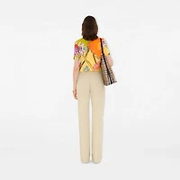 Highgrove Cascading Flowers Wool Top in Yellow - Women | Burberry® Official