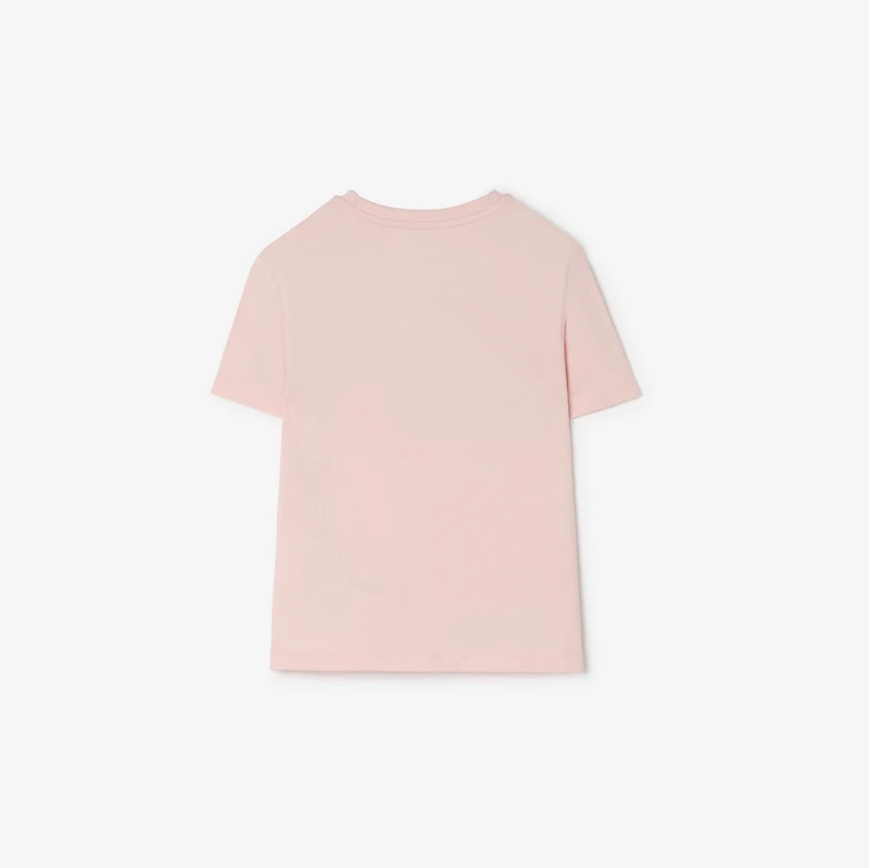Knight Stamp Cotton T-shirt in Mallow pink | Burberry® Official