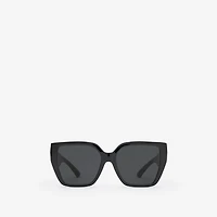 Crystal EKD Square Sunglasses in Black - Women | Burberry® Official