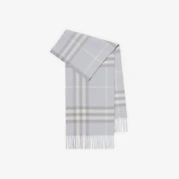 Check Cashmere Scarf in Mist | Burberry® Official