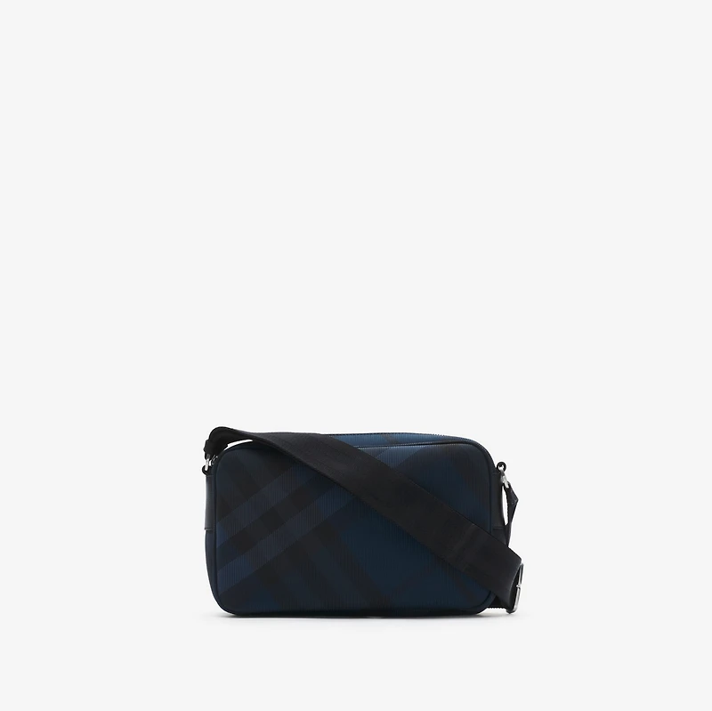 Slim Grid Crossbody Bag​ in Navy - Men | Burberry® Official