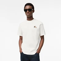 Cotton T-shirt in Chalk white - Men | Burberry® Official