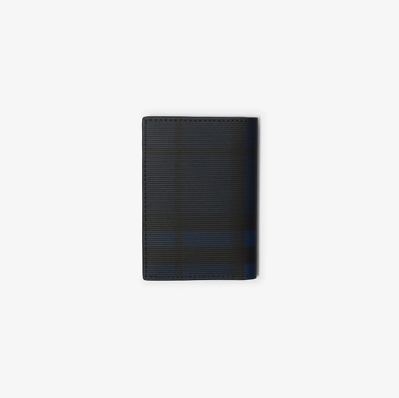 Check Folding Card Case​ in Navy - Men | Burberry® Official