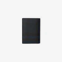 Check Folding Card Case​ in Navy - Men | Burberry® Official