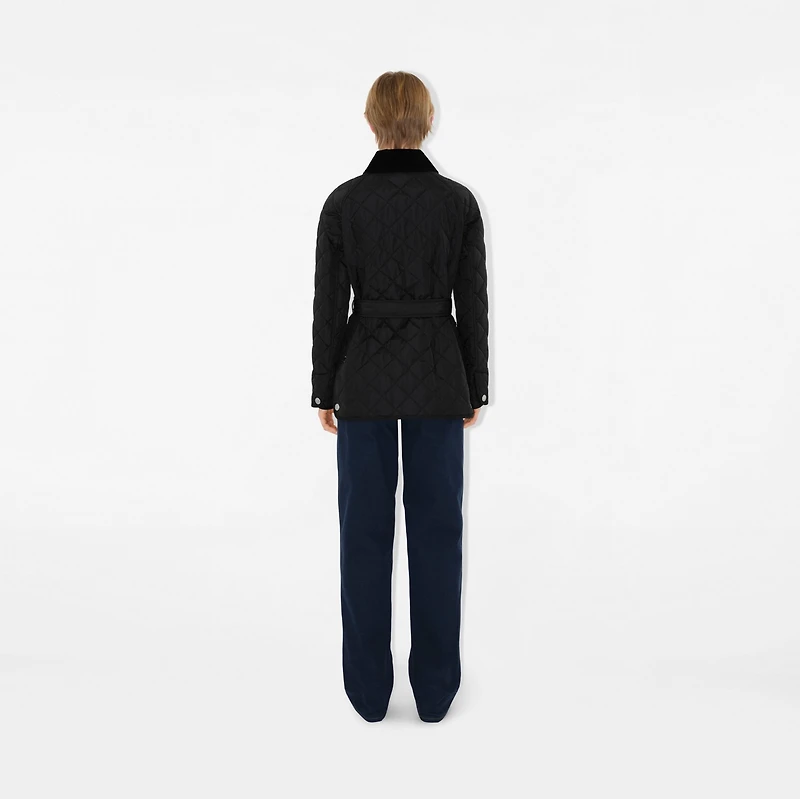 Quilted Nylon Jacket in Black - Women | Burberry® Official