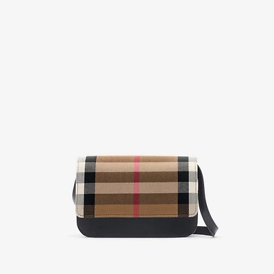 Check Crossbody Bag in Black - Women | Burberry® Official