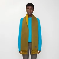 Reversible Cashmere Scarf in Pea/teak | Burberry® Official