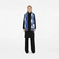 Check Cashmere Scarf in Knight | Burberry® Official