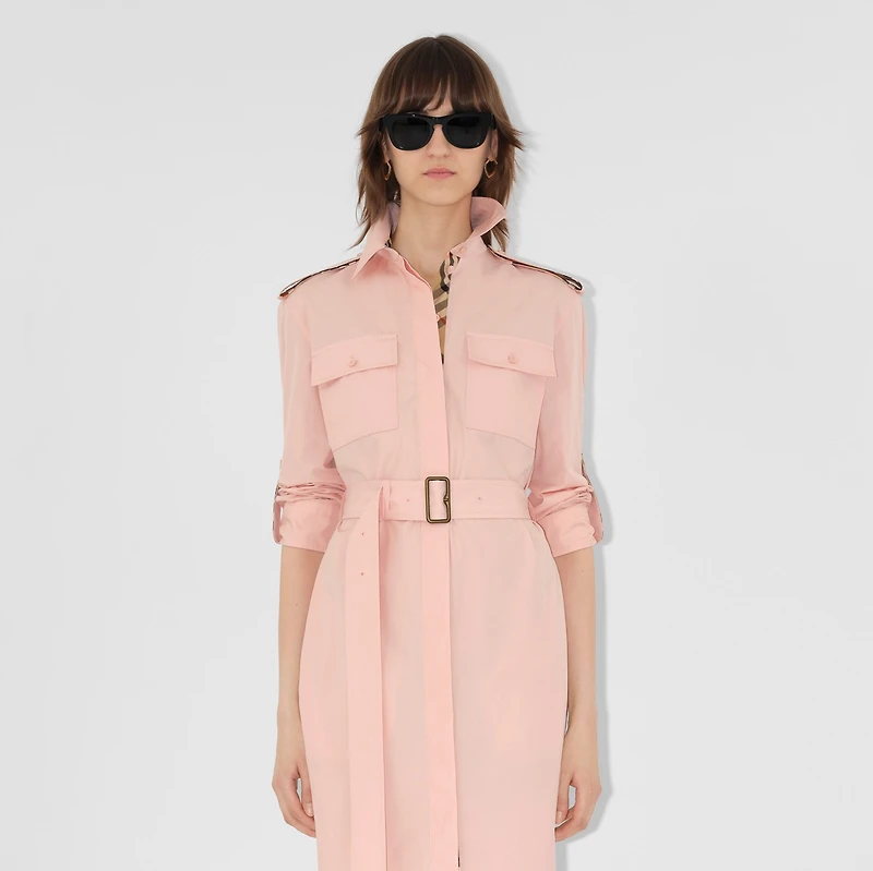 Cotton Poplin Shirt Dress in Flora - Women | Burberry® Official