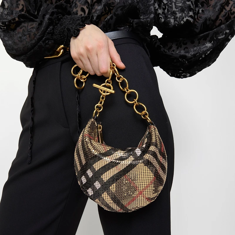Chainmail Bag in Sand beige - Women | Burberry® Official