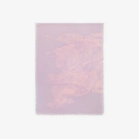 Wide EKD Wool Scarf in Fondant | Burberry® Official