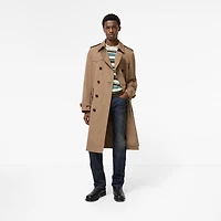 Long Silk Cotton Foxfield Trench Coat in Poplar brown - Men | Burberry® Official