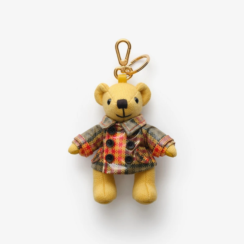 Thomas Bear Charm in Yellow - Women, Wool | Burberry® Official