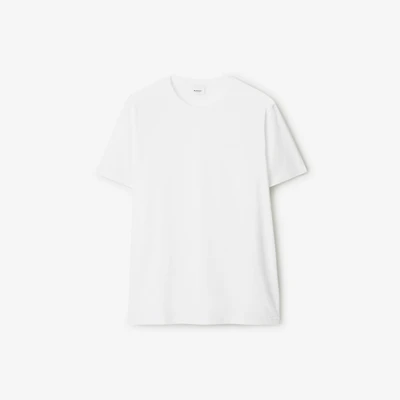 Cotton T-shirt in White - Men | Burberry® Official