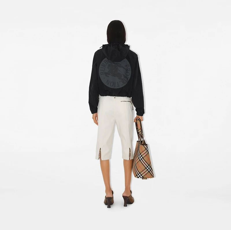 EKD Badge Nylon Jacket in Black - Women | Burberry® Official
