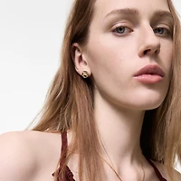 Knight Coin Earrings in Gold/blue - Women | Burberry® Official