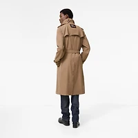 Long Silk Cotton Foxfield Trench Coat in Poplar brown - Men | Burberry® Official