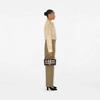 Top Handle Note Bag in Dark birch brown - Women | Burberry® Official