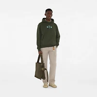 Car Cotton Hoodie in Yew green - Men | Burberry® Official