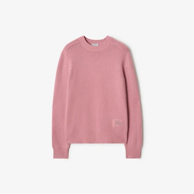 Cashmere Sweater in Begonia pink - Women | Burberry® Official