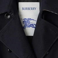 Long Cashmere Kensington Trench Coat in Navy - Women | Burberry® Official