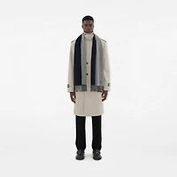 Reversible Cashmere Scarf in Grey/navy | Burberry® Official