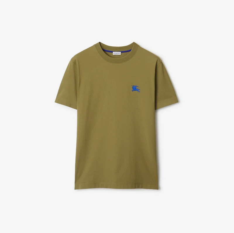 Cotton T-shirt in Estate green - Men | Burberry® Official