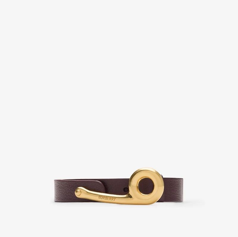 Thin Leather Bridle Belt in Rubus - Women | Burberry® Official