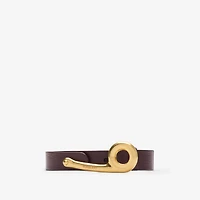 Thin Leather Bridle Belt in Rubus - Women | Burberry® Official