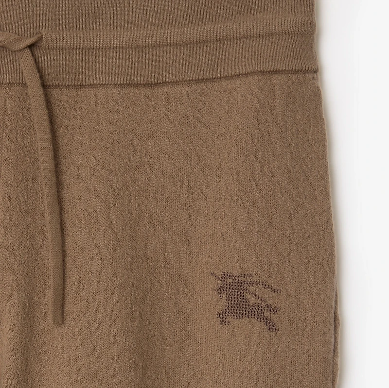 Wool Blend Track Pants in Camel - Women, Cashmere | Burberry® Official