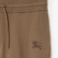 Wool Blend Track Pants in Camel - Women, Cashmere | Burberry® Official
