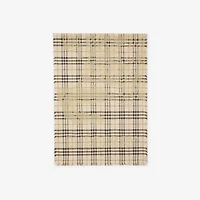 Wide EKD Check Wool Silk Scarf in Pebble white | Burberry® Official